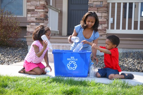 Professional waste disposal team