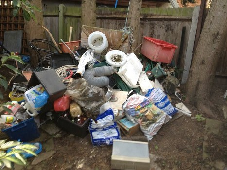 Recycling construction materials at a site
