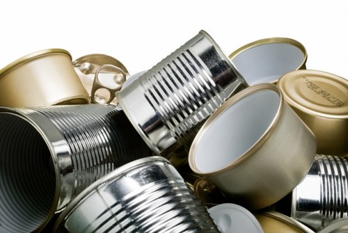 Workers receiving safety briefing before rubbish clearance